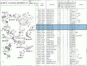 Electrical Equip. XT AUS parts catalog page.gif